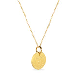 Colorado Map Engraved Charm Necklace - 18K Gold Plate