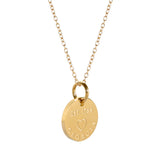 Georgia Map Charm Necklace - 18K Gold Finish