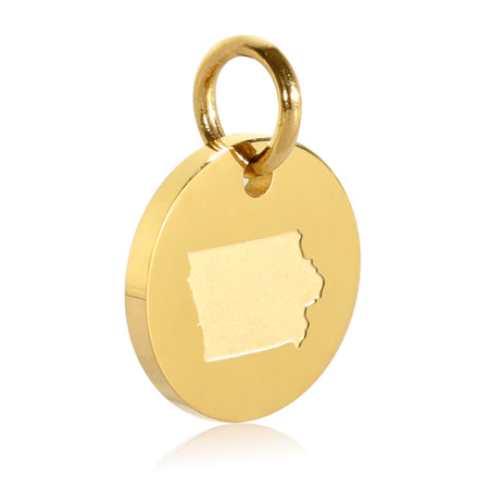 Iowa Charm Pendant - Football Helmet