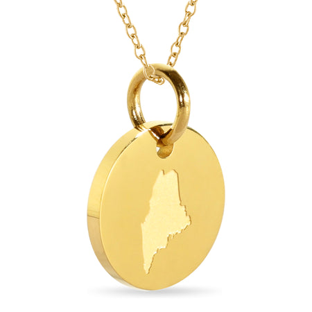 South Carolina Map Engraved Charm