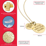 Nebraska Cornhuskers Coin Charm Necklace - 18K Gold Dipped