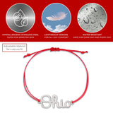 Ohio State Script Ohio Cord Bracelet