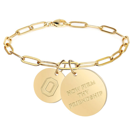 Penn State Link Chain Charm Bracelet - 18K Gold Dipped