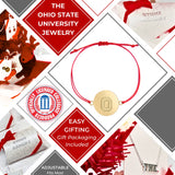 Ohio State Logo Charm Cord Bracelet