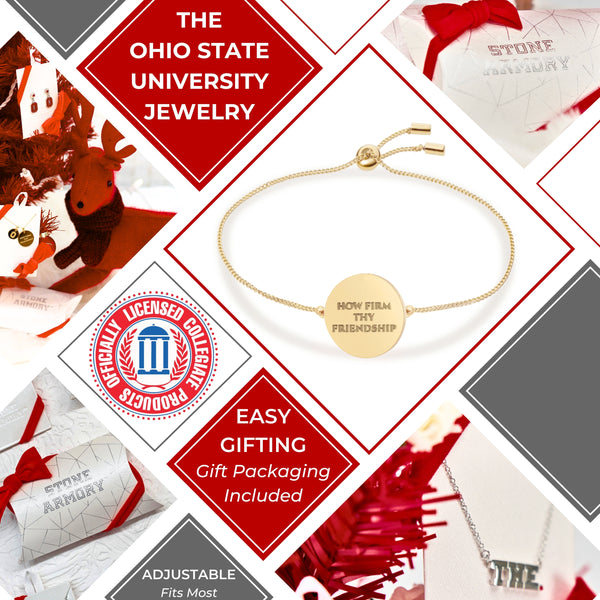 Ohio State Mantra Bracelet - 18K Gold Dipped