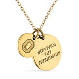 Ohio State 18K Gold Coated Charm Necklace