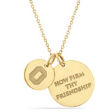 Ohio State 18K Gold Coated Charm Necklace