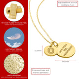 Ohio State 18K Gold Coated Charm Necklace