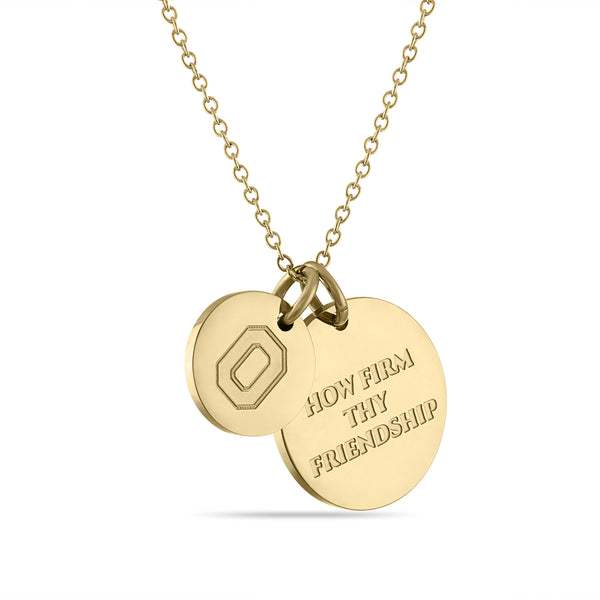 Ohio State 18K Gold Coated Charm Necklace
