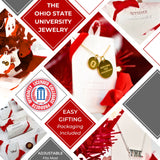 Ohio State 18K Gold Coated Charm Necklace