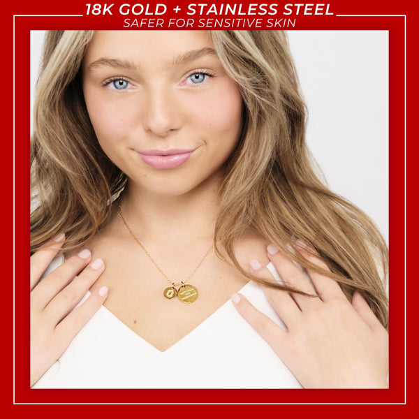 Ohio State 18K Gold Coated Charm Necklace