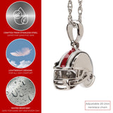 Ohio State Buckeye Football Helmet Necklace