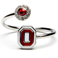 Ohio State Block O Adjustable Ring