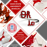 Ohio State Script Oh-io Adjustable Ring