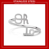 Ohio State Script Oh-io Adjustable Ring