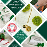 Ohio Bobcats Coin Charm Necklace - 18K Gold Dipped