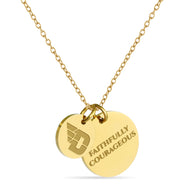 Dayton Flyers Coin Charm Necklace - 18K Gold Dipped