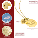 Oklahoma Sooners Coin Charm Necklace - 18K Gold Dipped