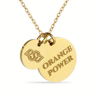 Oklahoma State Coin Charm Necklace - 18K Gold Dipped