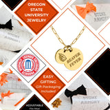 Oregon State Paperclip Chain Charm Necklace