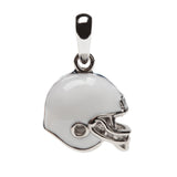 Penn State Helmet + Crystal Football Pendant Necklace
