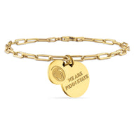 Penn State Link Chain Charm Bracelet - 18K Gold Dipped