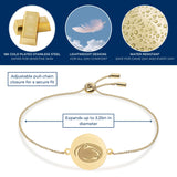 Penn State Logo Coin Bolo Bracelet - 18K Gold Dipped