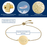 Penn State Logo Coin Bolo Bracelet - 18K Gold Dipped