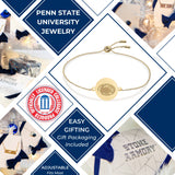 Penn State Logo Coin Bolo Bracelet - 18K Gold Dipped