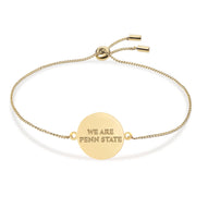 Penn State Mantra Coin Bolo Bracelet - 18K Gold Dipped