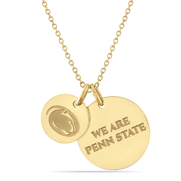 Penn State 18K Gold Plated Charm Necklace