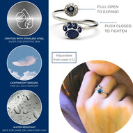 Penn State Adjustable Ring - Paw