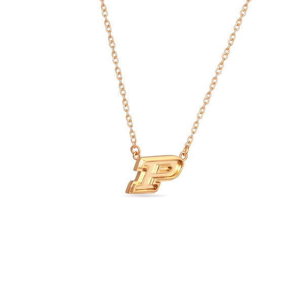 Purdue University 18K Gold Dipped Logo Necklace