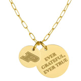 Purdue Paperclip Chain Charm Necklace