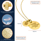 Syracuse University Coin Charm Necklace - 18K Gold Dipped