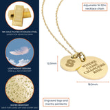 Syracuse University Coin Charm Necklace - 18K Gold Dipped