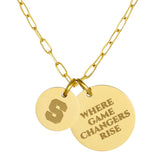 Syracuse Paperclip Chain Charm Necklace