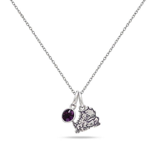 TCU Horned Frog Charm Necklace