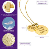 TCU Coin Charm Necklace - 18K Gold Dipped