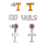 Tennessee Vols 3-Pair Earring Set