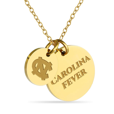 Michigan Block M Gold Plated Charm Necklace