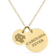 UNC Coin Charm Necklace - 18K Gold Dipped