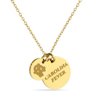 UNC Coin Charm Necklace - 18K Gold Dipped