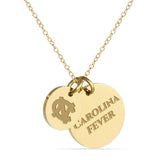 UNC Coin Charm Necklace - 18K Gold Dipped