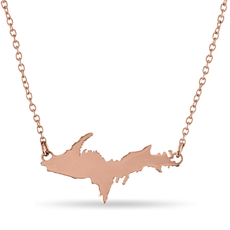 Ludington State Park Paperclip Necklace - 18K Gold Dipped