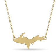 Michigan UP Necklace - Gold