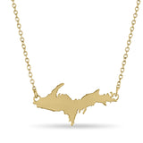 Michigan UP Necklace - Gold