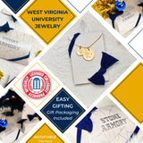 WVU 18K Gold Dipped Coin Charm Necklace