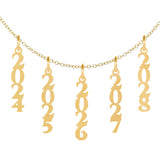 18K Gold Dipped Cable Chain Necklace - Adjustable 16-20