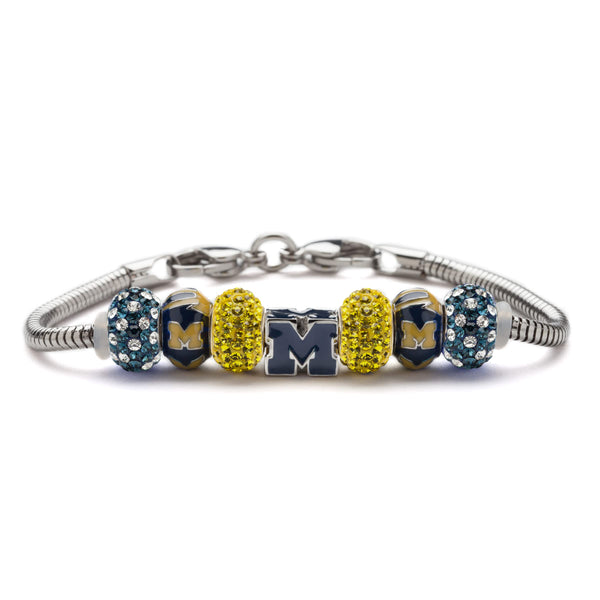 University of Michigan Charm Bracelet for Women